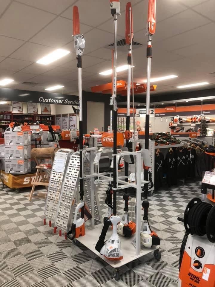 A Store With a Sign That Says Customer Service — Ireland's Machinery Pty Ltd In Braemar, NSW