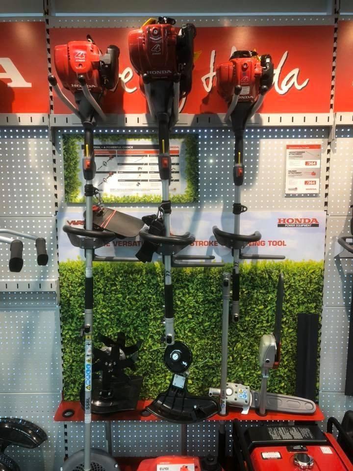 A Row of Trimmers Are Displayed in a Store — Ireland's Machinery Pty Ltd In Braemar, NSW