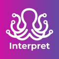 A white, stylized octopus icon with circuit-like tentacles on a purple-to-pink gradient background