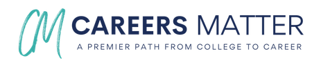 Careers Matter logo, a teal script 