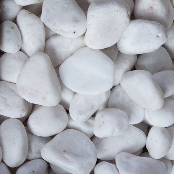River Rock, White, River Stone, Loose pebbles