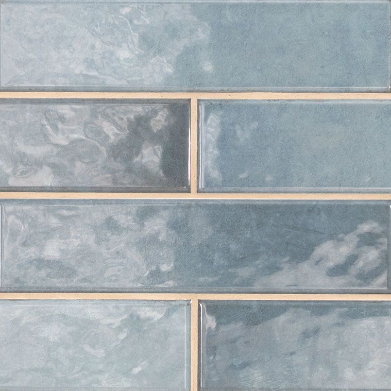 Subway Tile, 3x4, Renzo, Denim, Beveled