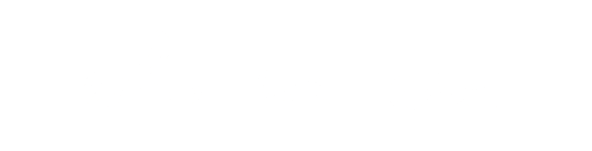 White rectangular shape near the top center with words Who We Are on a plain white background.
