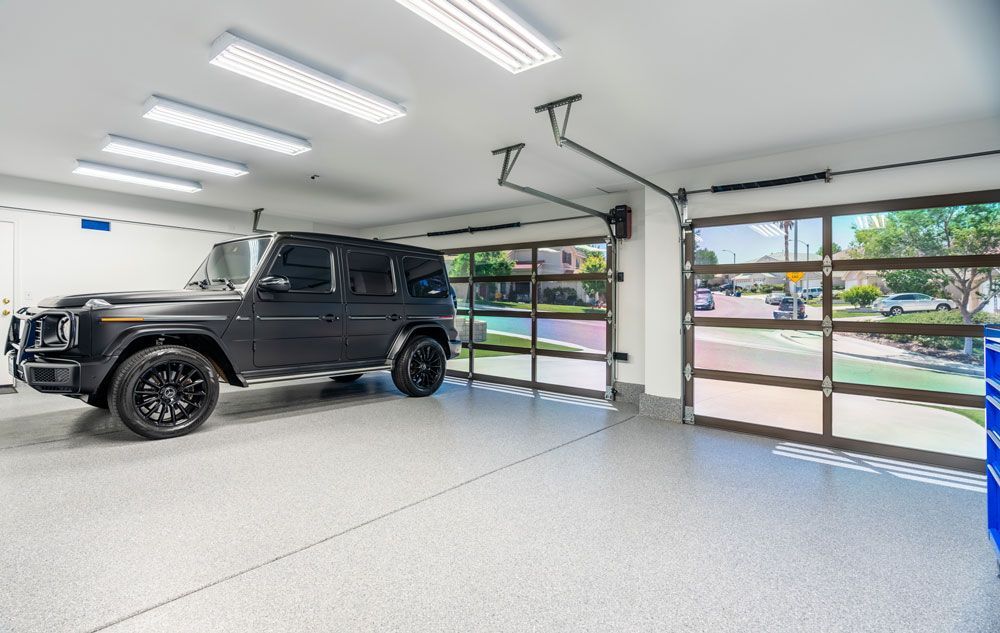 Luxury garage flooring