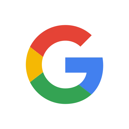 A google logo with a red , yellow , green and blue circle around the letter g.
