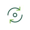 circular icon signifying repetition 
