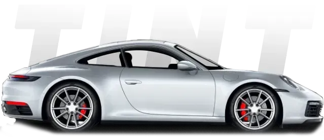 Car with 70 percent window tint showing a clear tint shade.