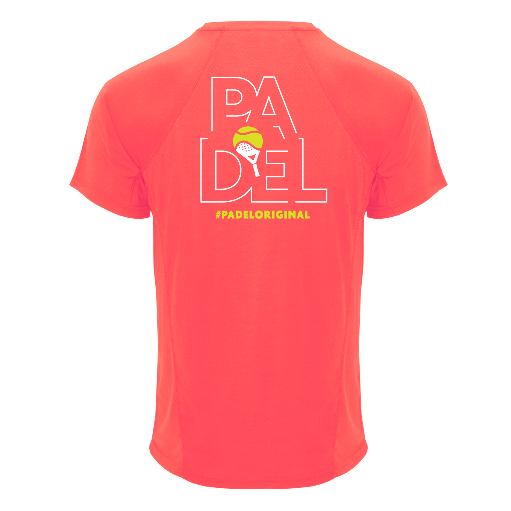 Padel shirt Reja - Fluor Coral