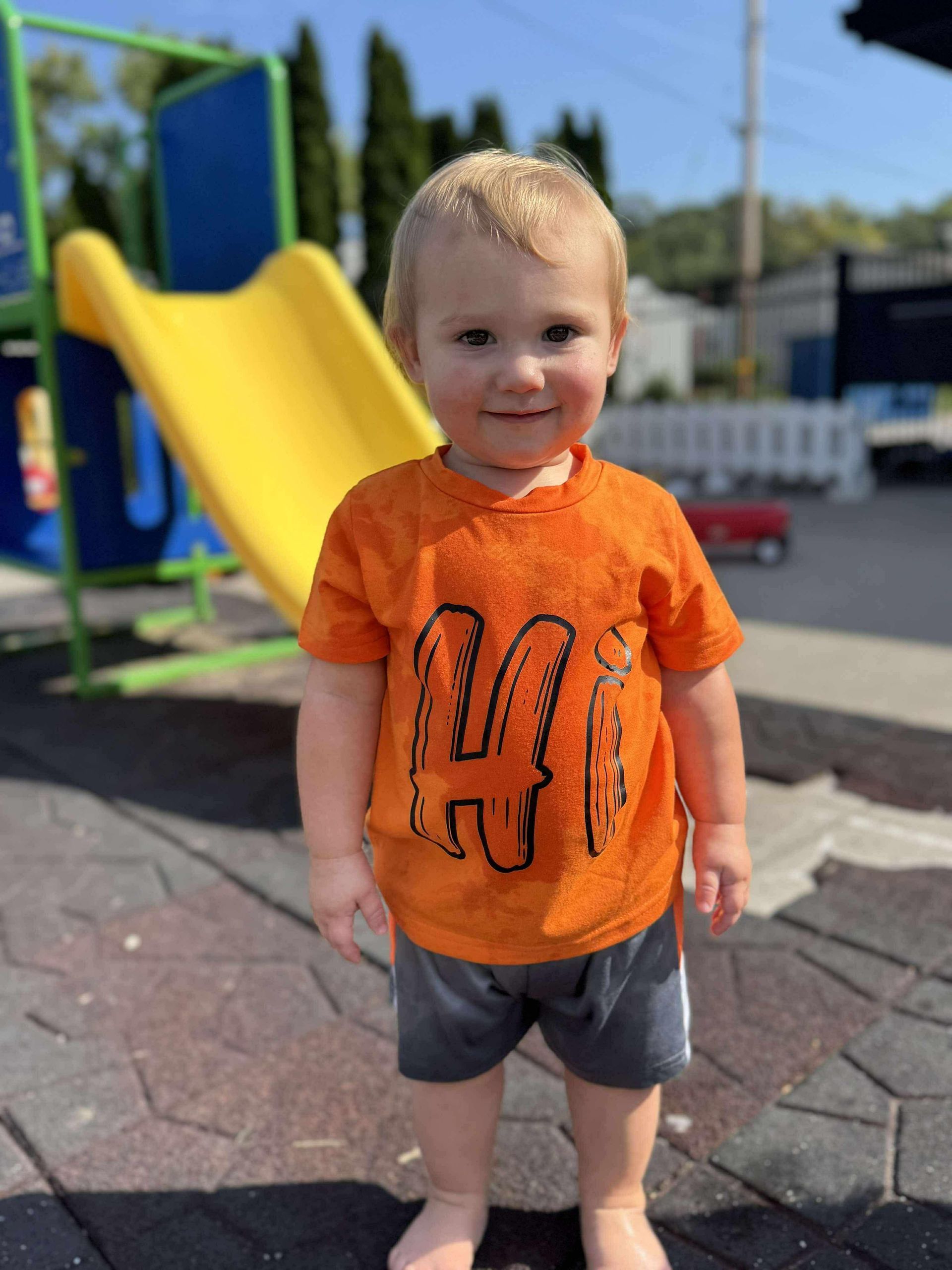 Boy in orange