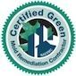 A circular seal with a serrated border reading