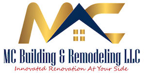 Logo for MC Building & Remodeling LLC featuring a stylized