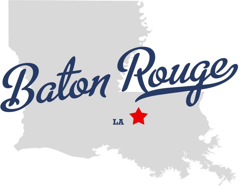 Map of Louisiana with