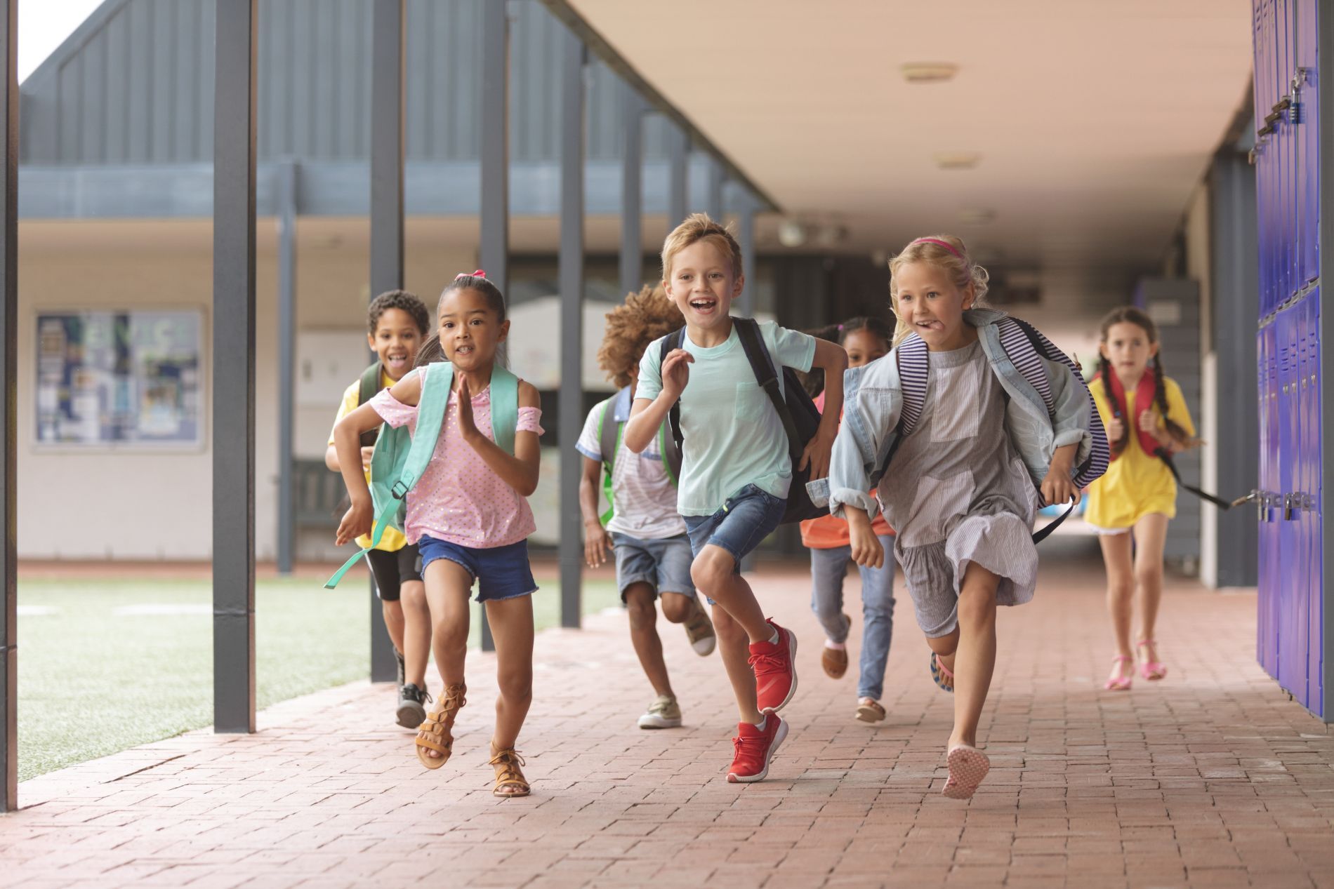 children at school