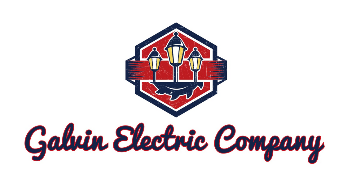 Gabvin Electric Company logo with a red and blue shield and stylized script text