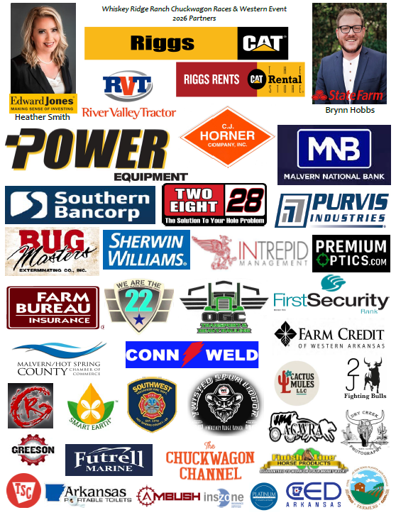 Collage of sponsor logos and portraits for a sports or community event, with many company names displayed.