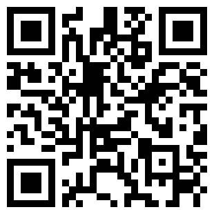 Black-and-white QR code on a white background