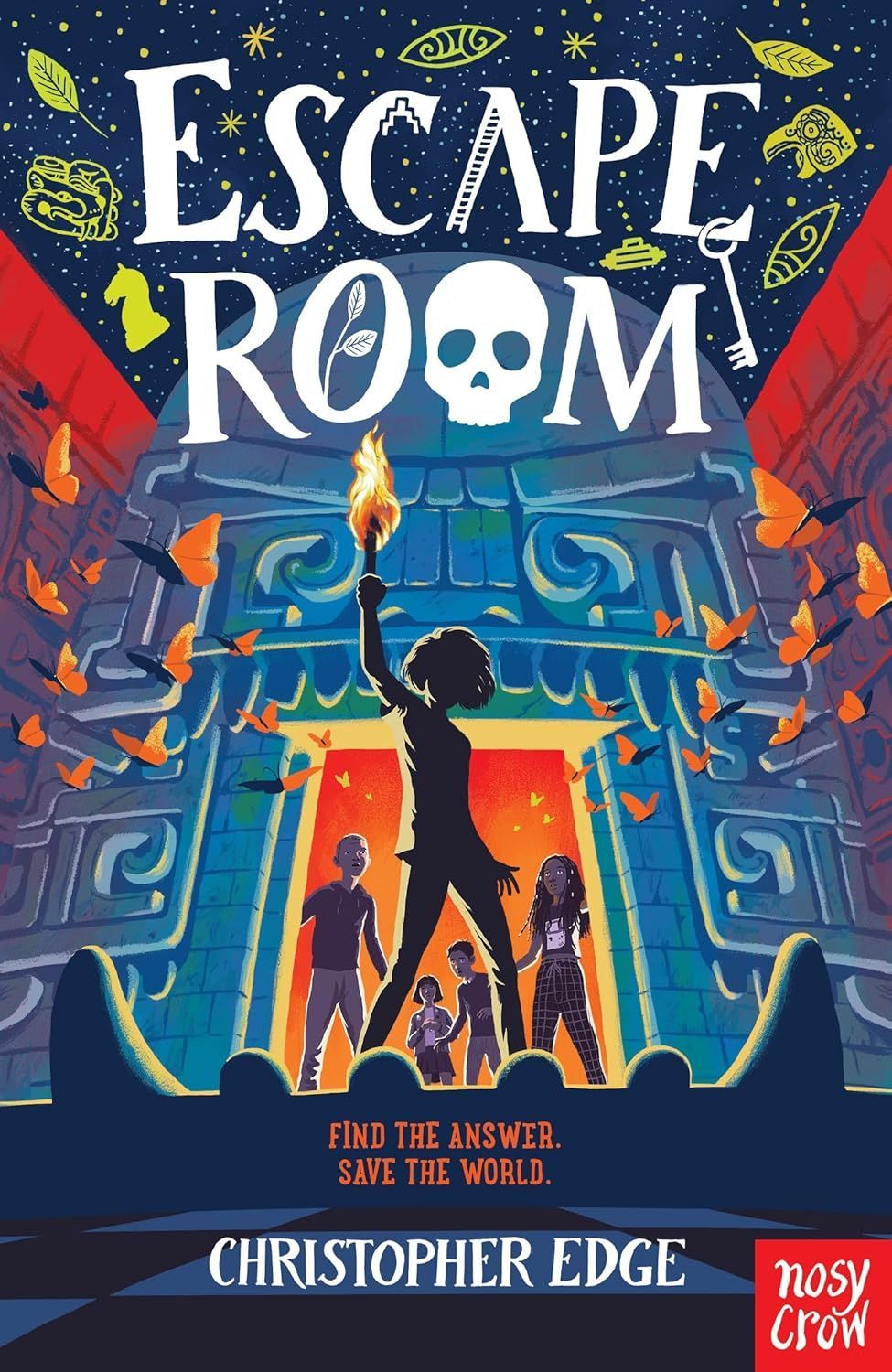 The cover of the book escape room by christopher edge