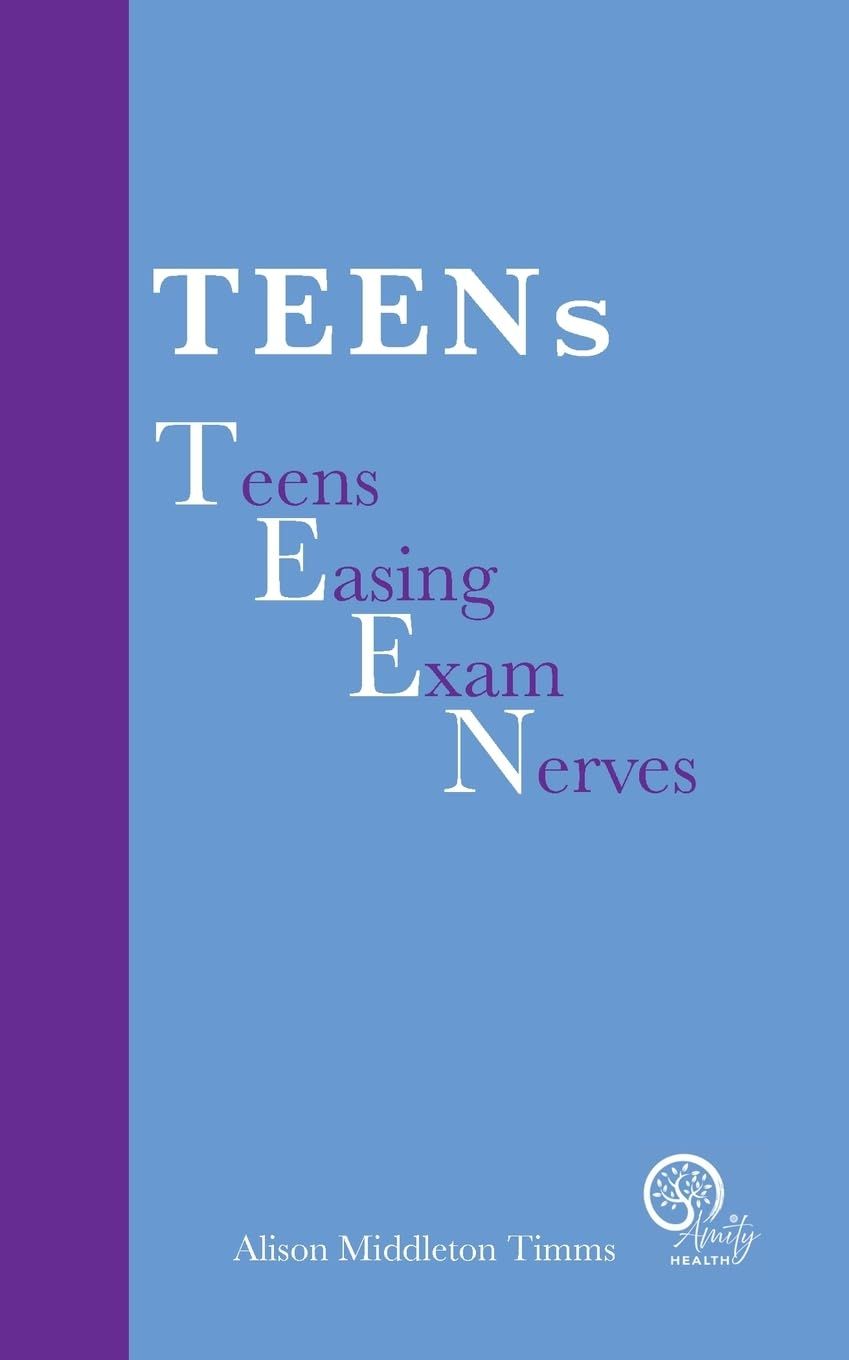 A book titled teens easing exam nerves