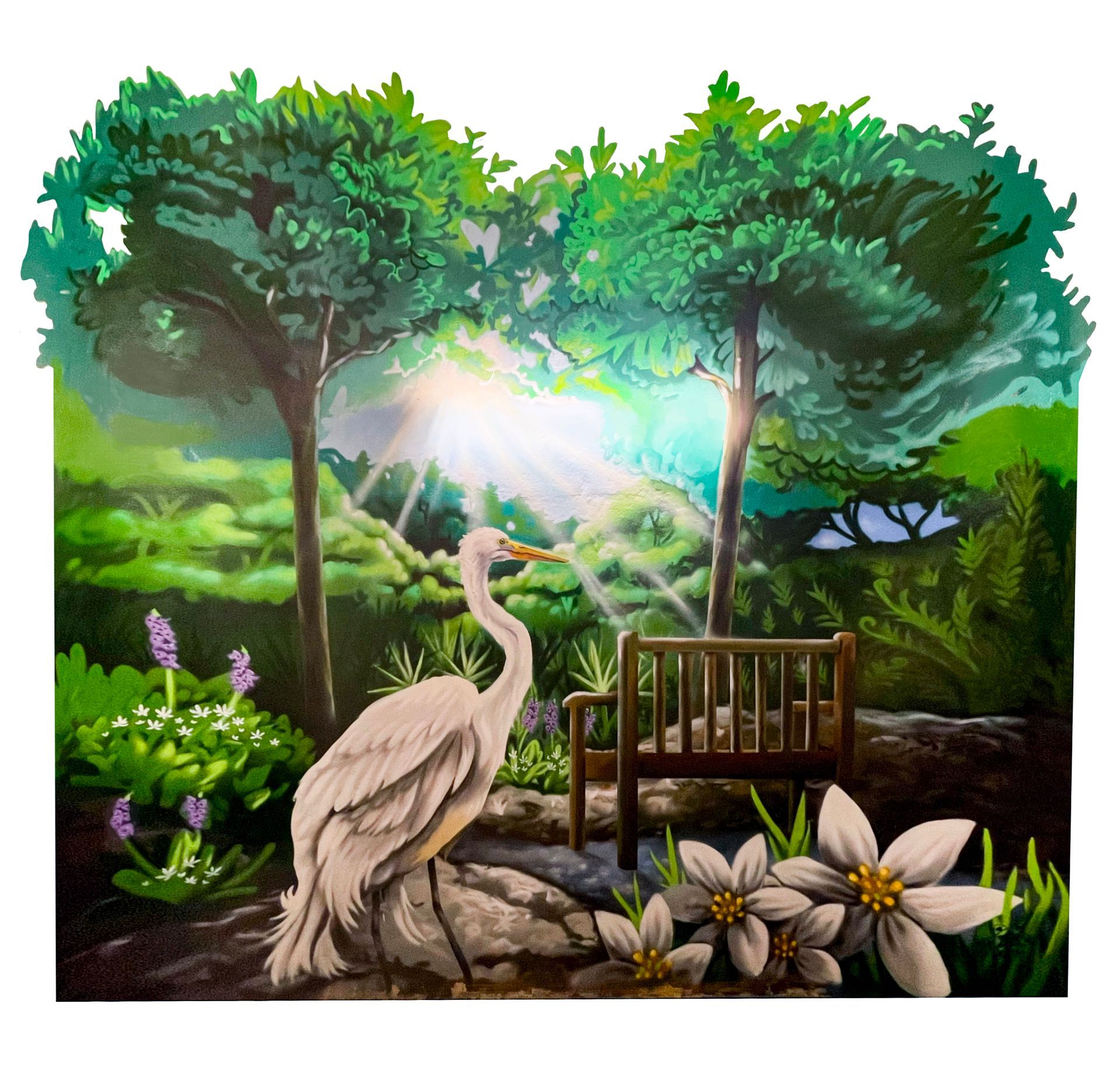 murals in florida. murals in jacksonville, fl. realistic mural. bird mural. mural art. public art. murals in hospital. hospital mural.