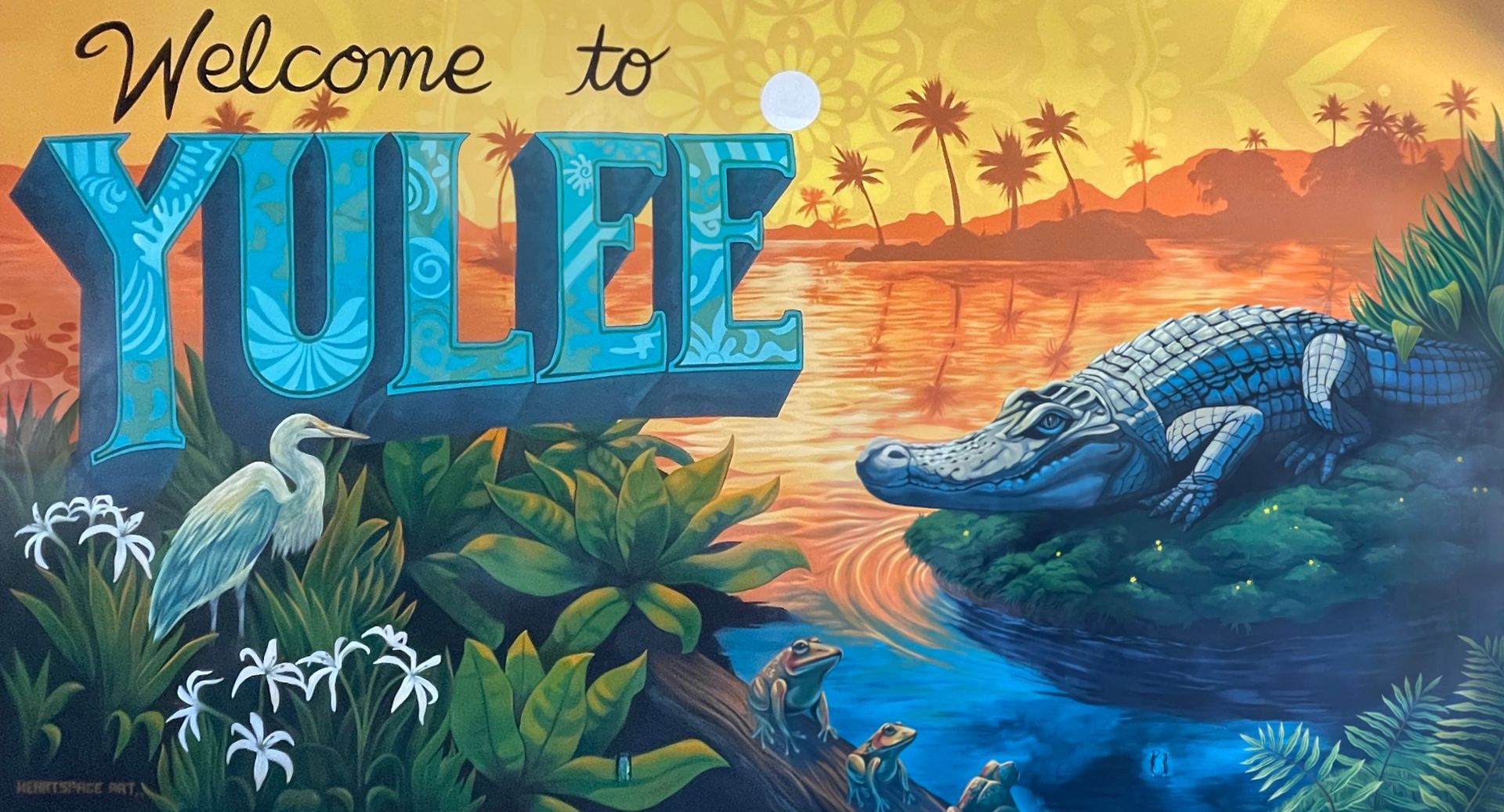 murals in yulee, fl. murals in florida. realistic mural. mural art. public art. restaurant mural.