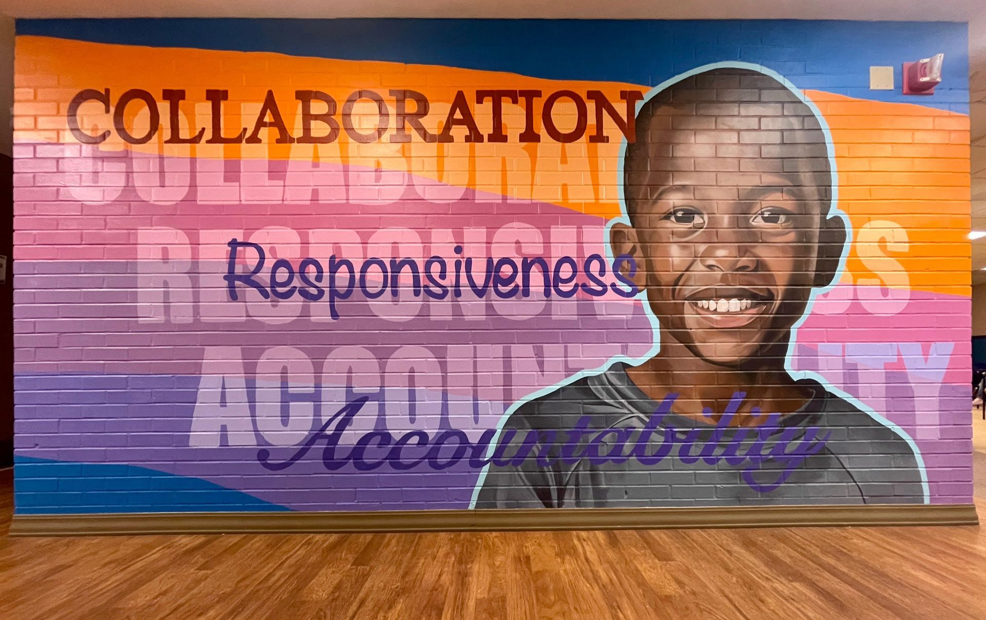 murals in jacksonville fl. murals in jacksonville florida. realistic mural. geometric mural. african american art. hospital mural. mural art. public art.