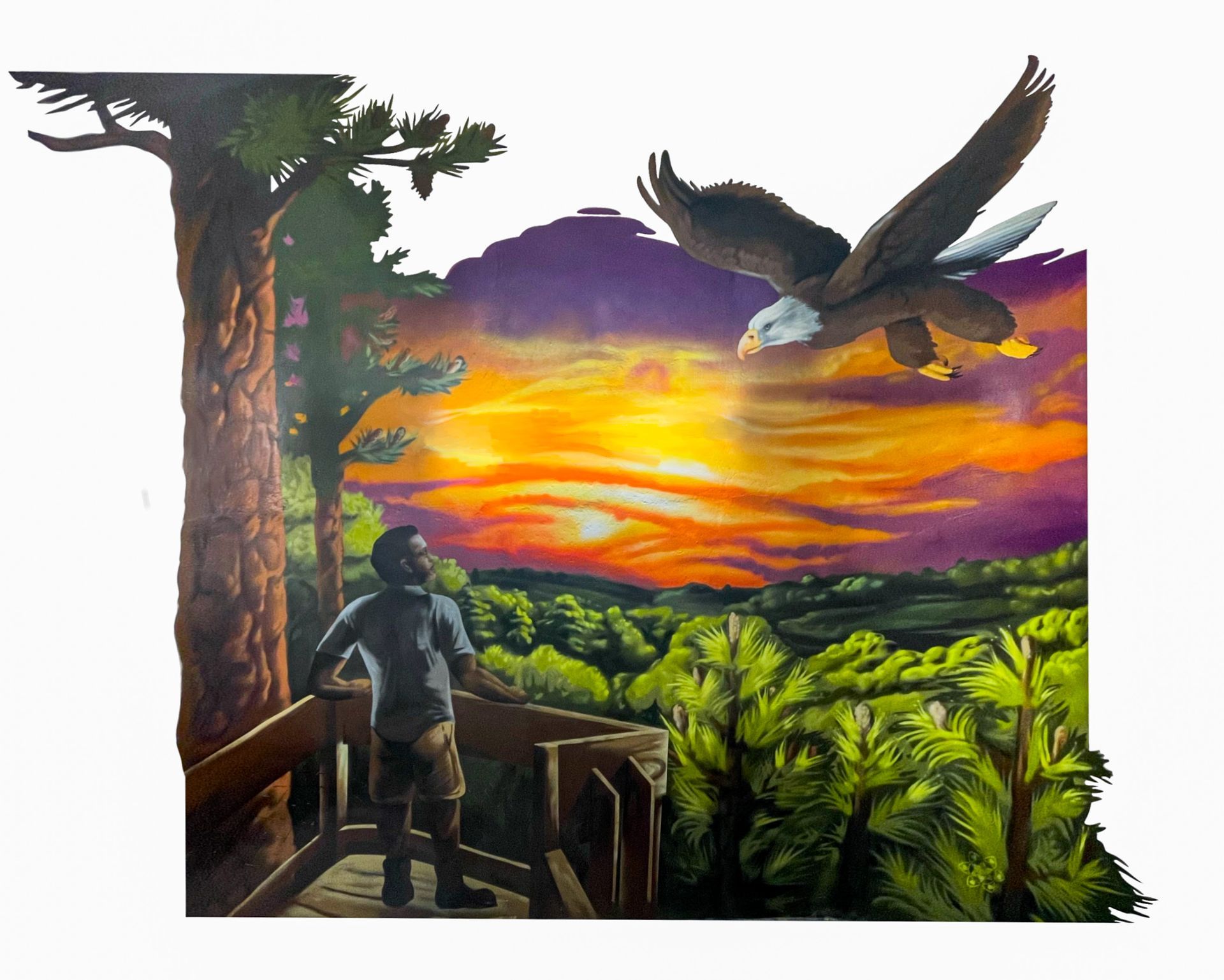 murals in florida. murals in jacksonville, fl. realistic mural. bird mural. mural art. public art. murals in hospital. hospital mural.