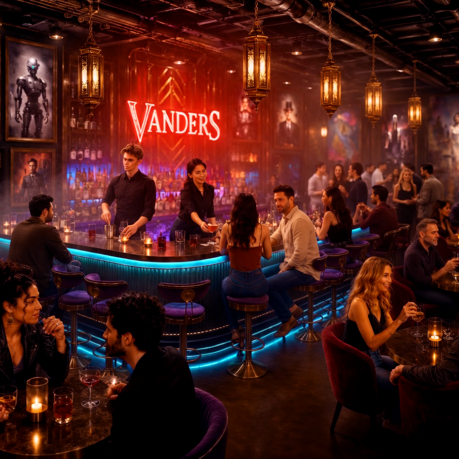 Vanders Dark Deco lounge bar with craft cocktails and live entertainment coming to The Grid Pleasant Grove Utah