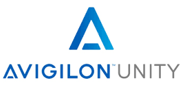 Avigilon Unity logo: blue abstract
