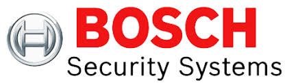 Bosch Security Systems logo with a red 