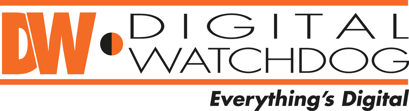 Digital Watchdog logo with orange and black elements, tagline "Everything's Digital".