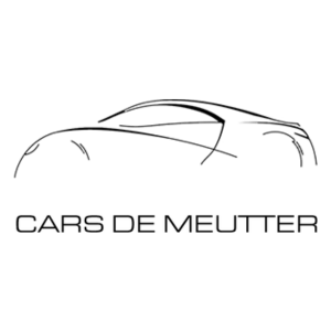 Een zwart-wit logo voor auto's de meutter