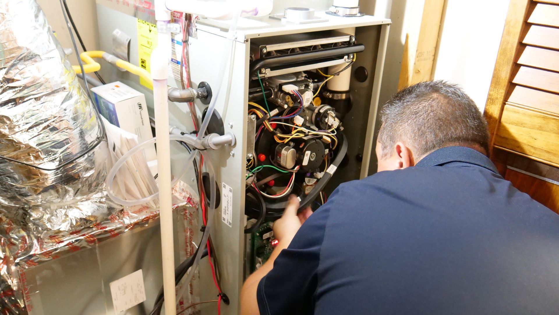 working on furnace in Belmont NC - hvac expert