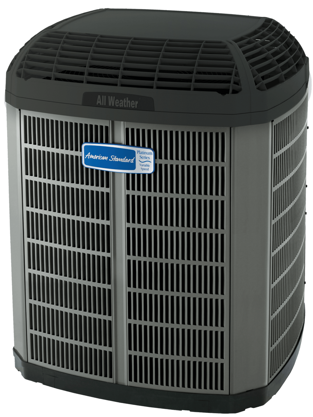 An american standard air conditioner is shown on a white background