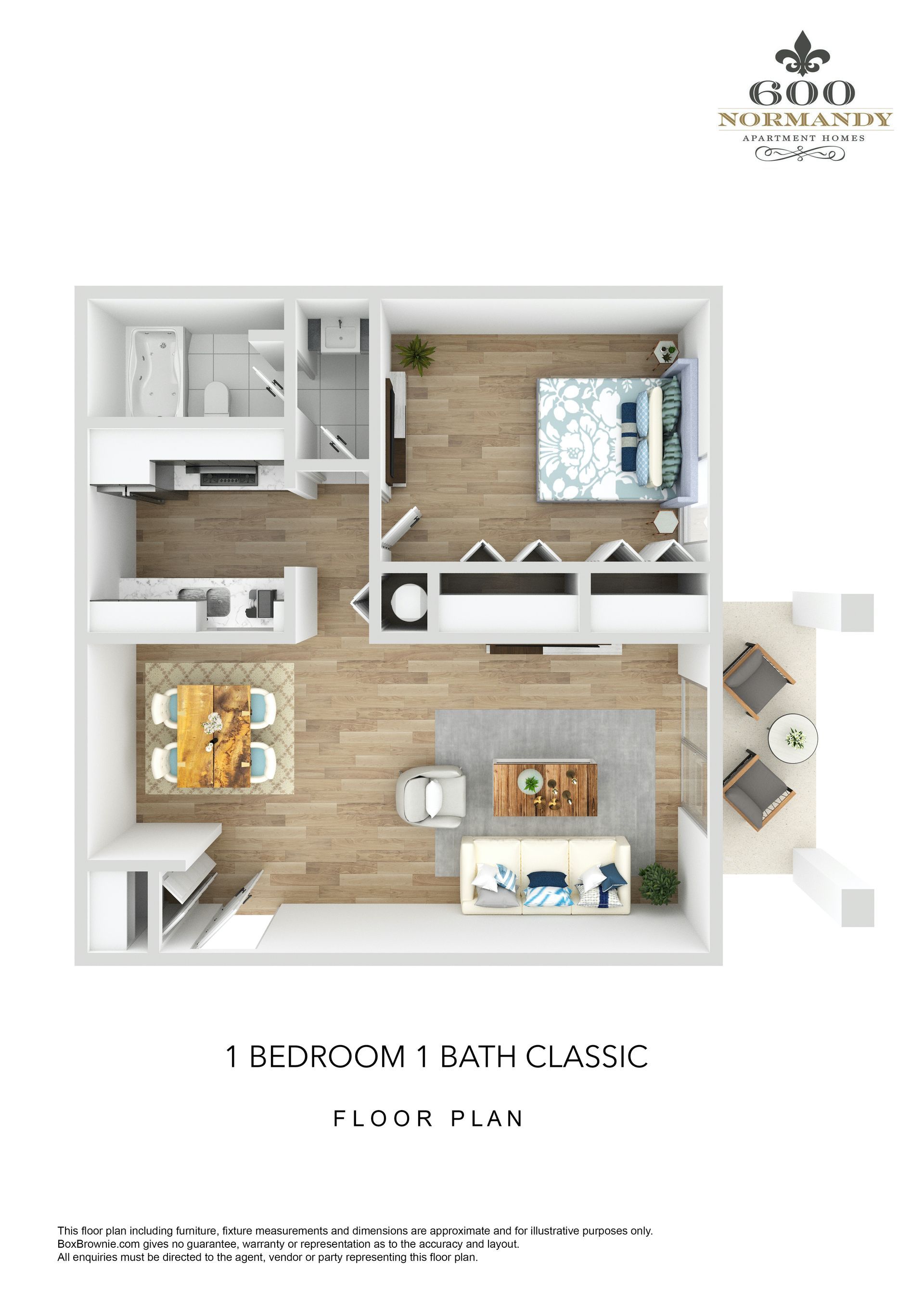 1 Bed 1 Bath Classic