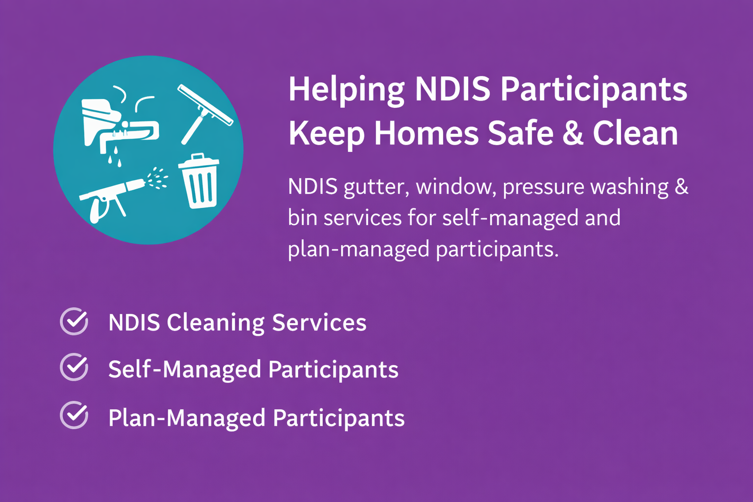 ndis logo for Caddy Bins gutter cleaning
