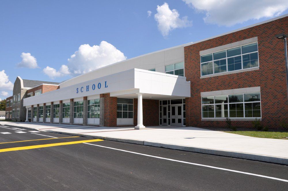 Modern School Building — North Branch, MN — North Oaks Paving LLC