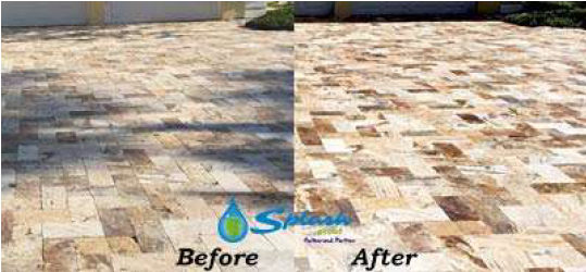 Travertine Color Enhancement
