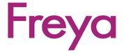 Freya logo in magenta text on a white background