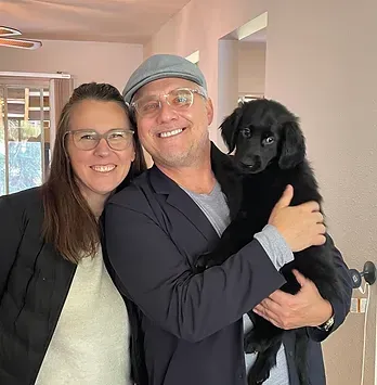 Happy Flatcoat Retriever Families