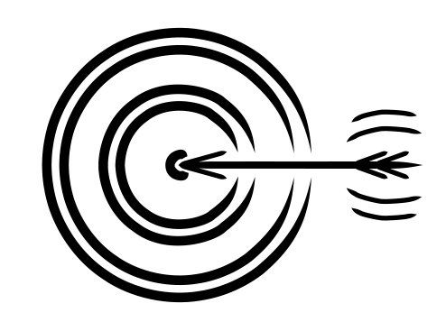 Die Analyse: Zielscheibe mit Pfeil