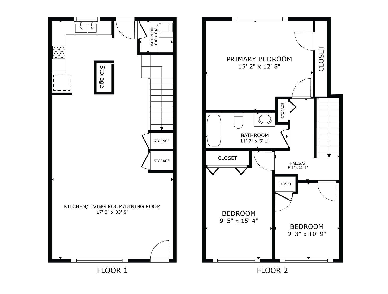 Floor Plan: First and Second Floor