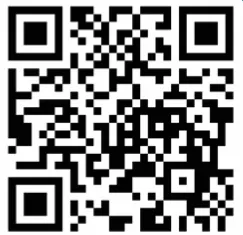 QR code with a pattern of black and white squares.