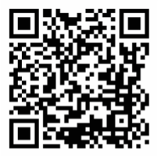 QR code with a pattern of black and white squares.