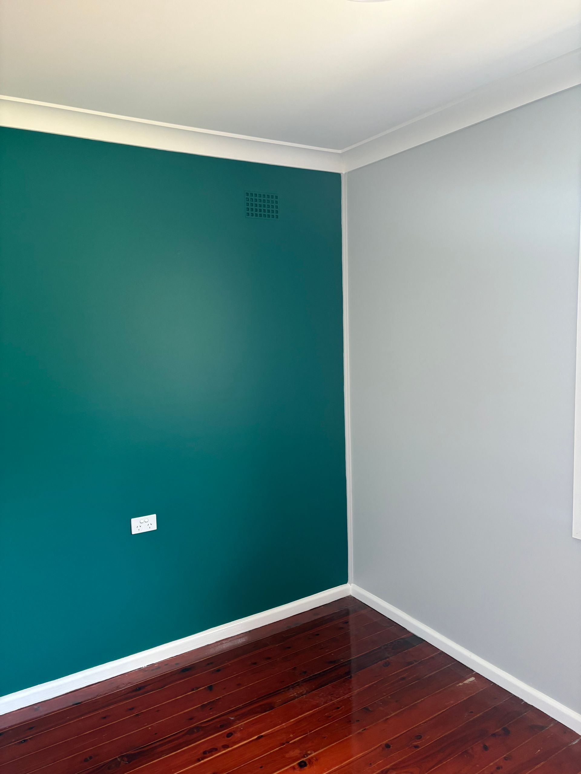 White painted house