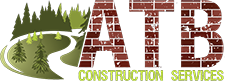 A logo for a company called atb construction services