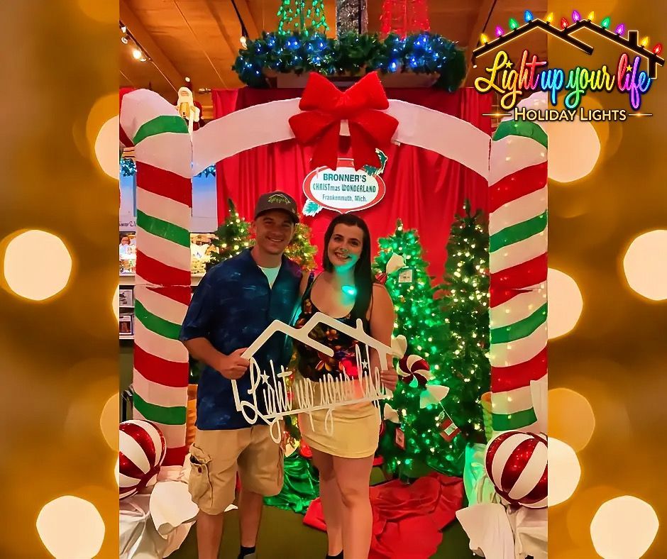 Christmas in July at Bronners in Frankenmuth Michigan. 