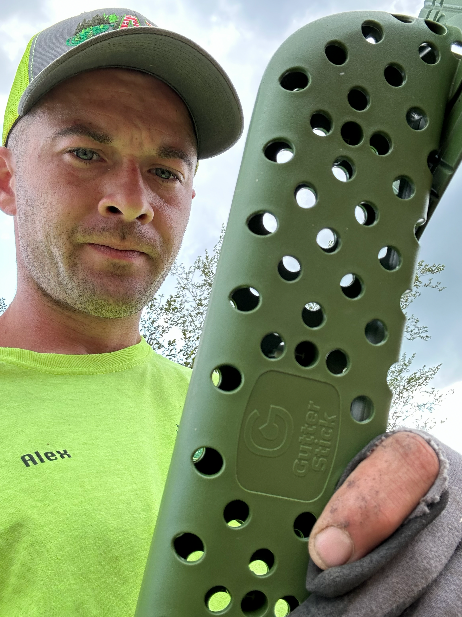 gutter stick, gutter cleaning professional