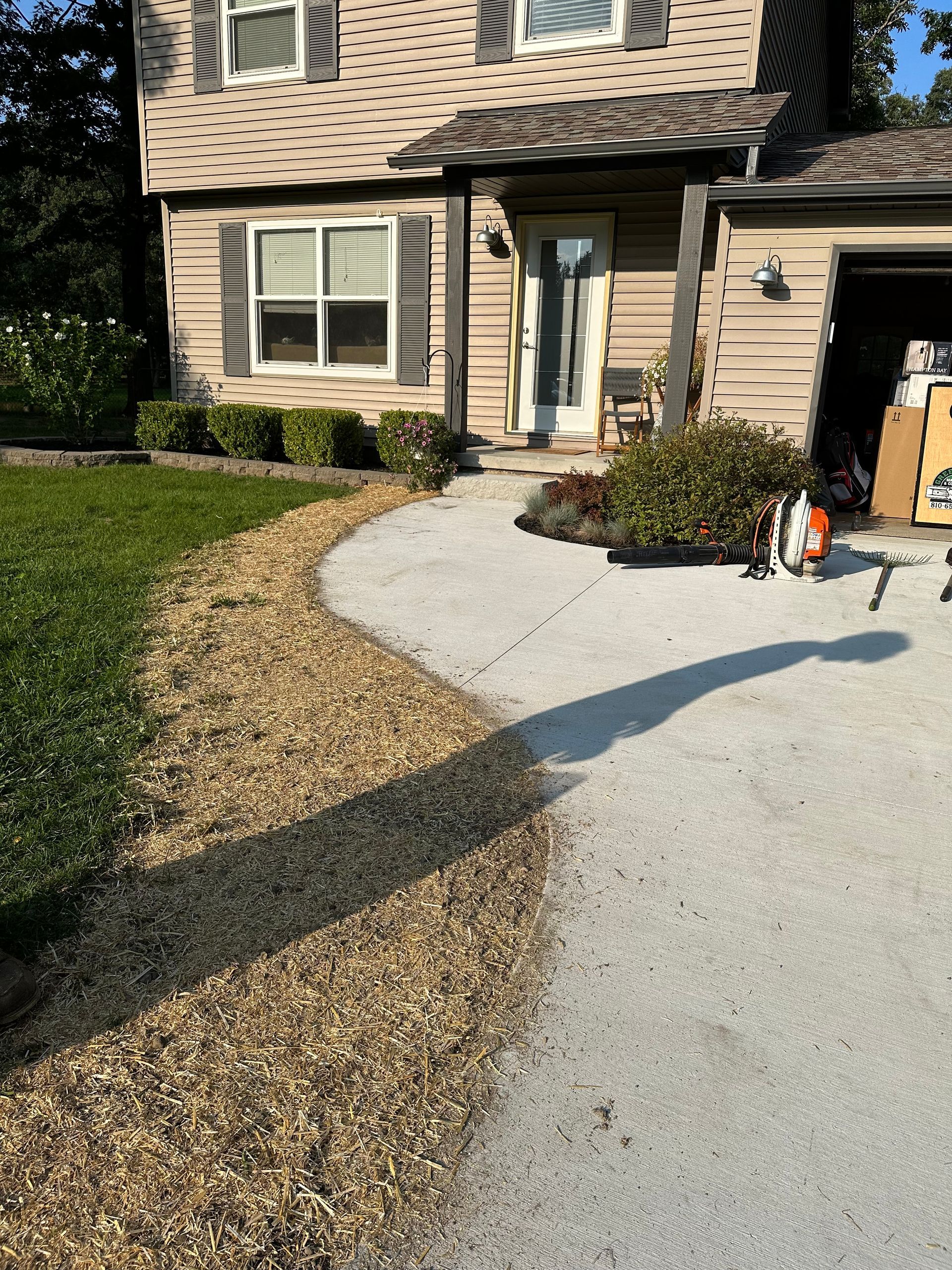 Lawn Regrading and Sod Installation