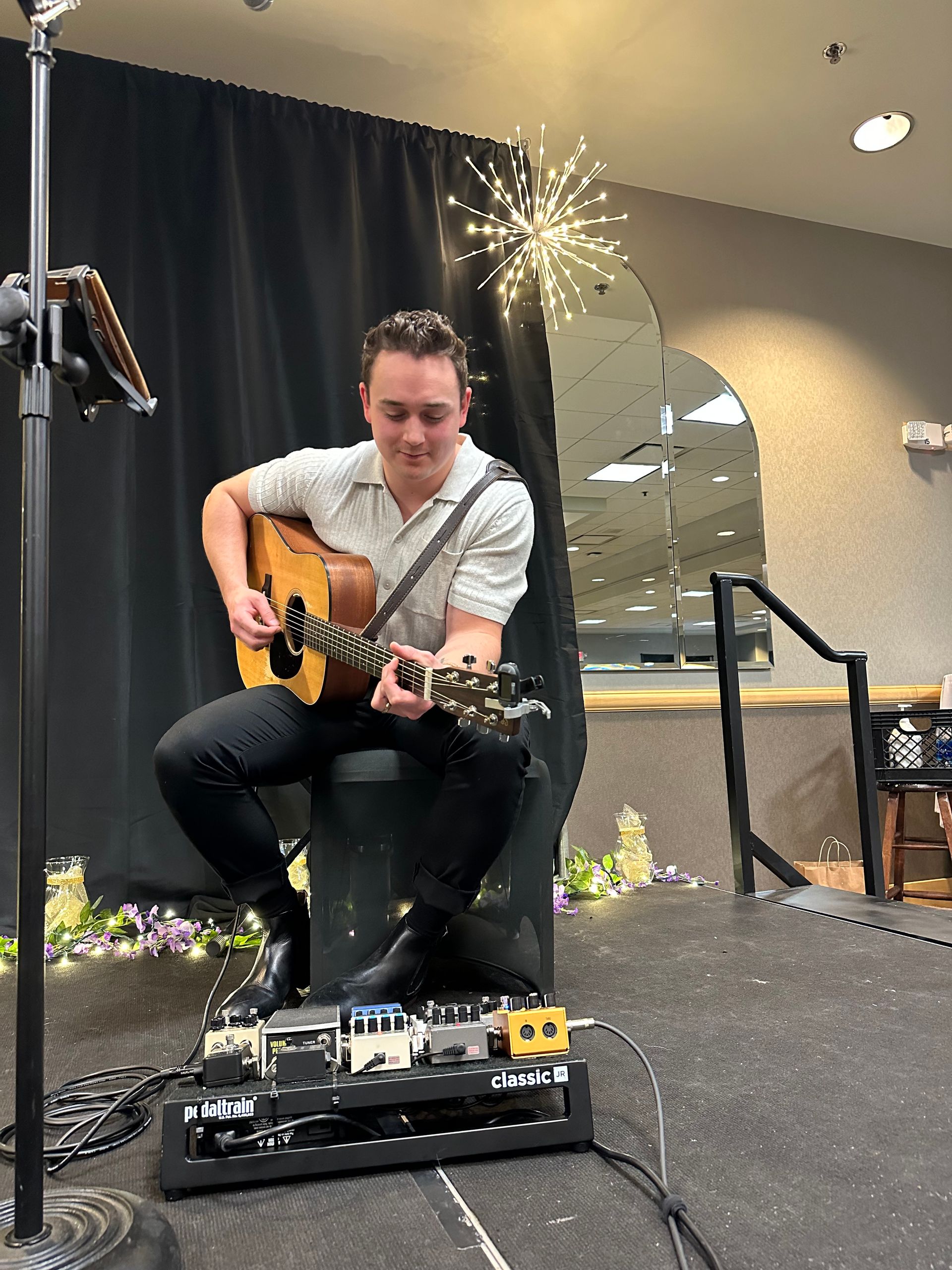 Event Lighting in Grand Blanc Michigan. Lights around the band. 