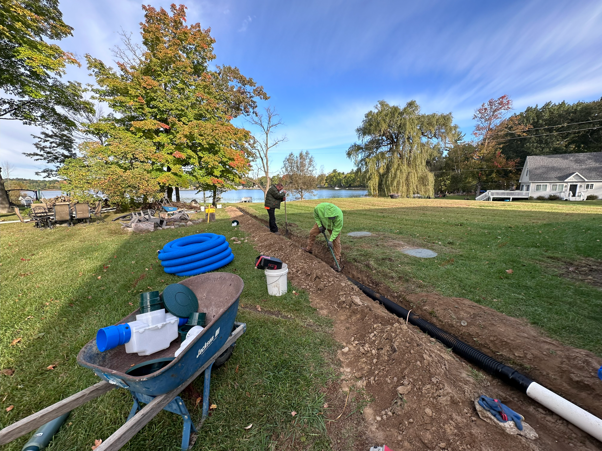 underground downspout